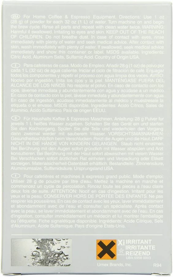 Descaling Agents Urnex Dezcal Descaling Powder For Coffee Machine 4 Sachets 5 Descaling Agents Urnex Dezcal Descaling Powder For Coffee Machine 4 Sachets - Image 3