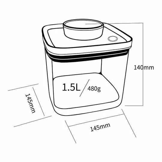 Coffee Storage Ankomn Turn-N-Seal Vacuum Storage Canister 1.5 L 4 Coffee Storage Ankomn Turn-N-Seal Vacuum Storage Canister 1.5 L - Image 2