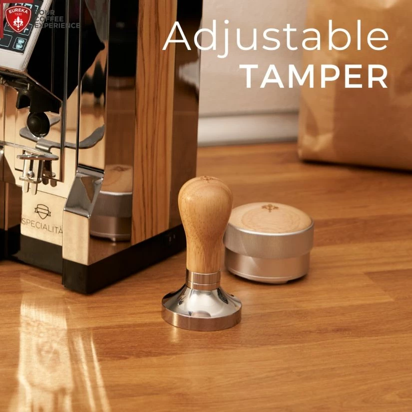 Coffee Tampers Eureka Adjustable Tamper 58 Mm, Natural Oak 3 Coffee Tampers Eureka Adjustable Tamper 58 Mm, Natural Oak - Image 2