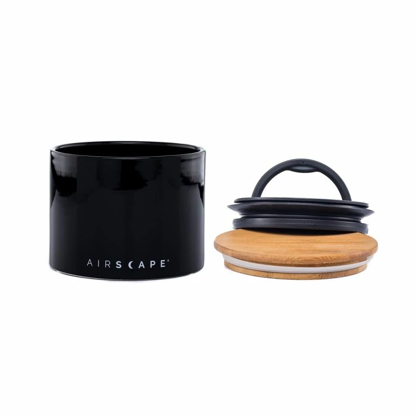 Coffee Storage Planetary Design Airscape® Ceramic Storage Canister, Obsidian 4 Coffee Storage Planetary Design Airscape® Ceramic Storage Canister, Obsidian - Image 2