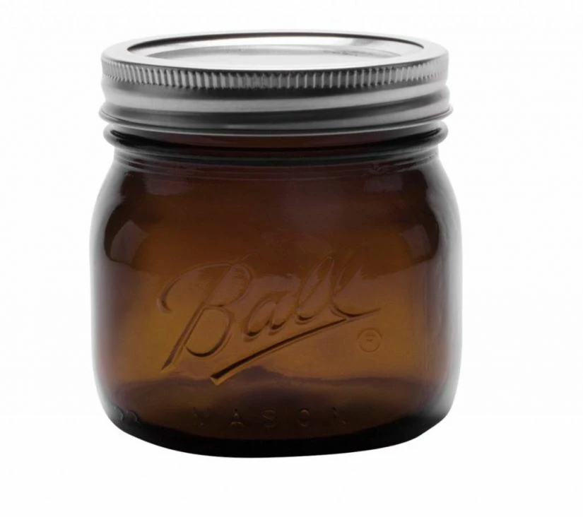 Storage Ball Pint Elite Amber Wide Mouth 475 Ml, 4 Pcs 4 Storage Ball Pint Elite Amber Wide Mouth 475 Ml, 4 Pcs - Image 2