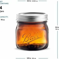Storage Ball Pint Elite Amber Wide Mouth 475 Ml, 4 Pcs 10 Storage Ball Pint Elite Amber Wide Mouth 475 Ml, 4 Pcs -Barista and Coffee Accessories Shop unnamed file 1561