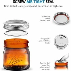 Storage Ball Pint Elite Amber Wide Mouth 475 Ml, 4 Pcs 12 Storage Ball Pint Elite Amber Wide Mouth 475 Ml, 4 Pcs -Barista and Coffee Accessories Shop unnamed file 1563