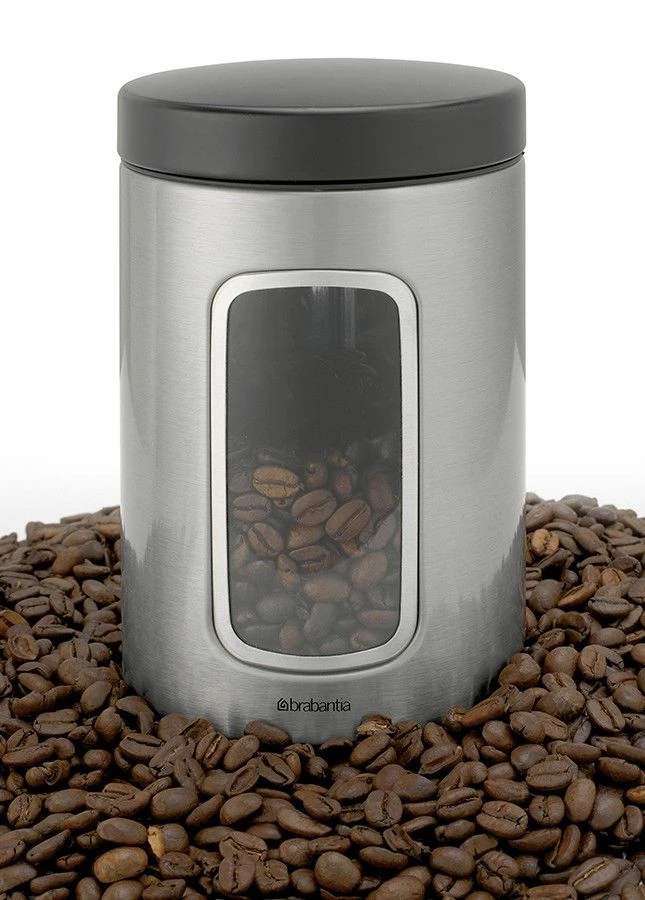 Brabantia Storage Canister With Window 1,4 Litres 4 Brabantia Storage Canister With Window 1,4 Litres - Image 2