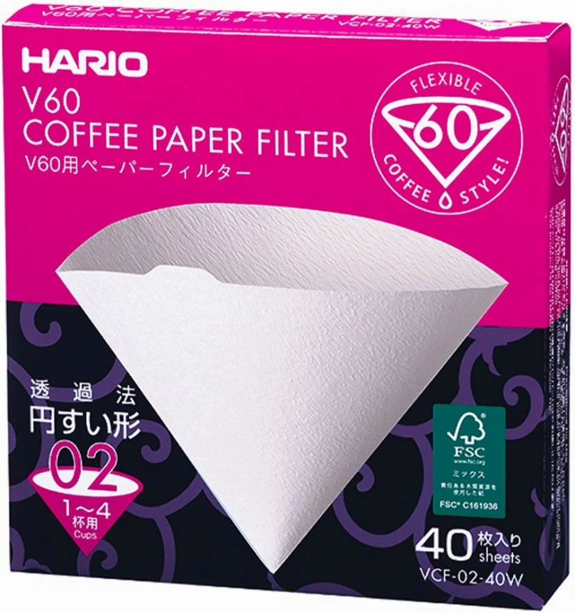 Filter Papers For Coffee Hario V60 Size 02 Coffee Paper Filters Box 3 Filter Papers For Coffee Hario V60 Size 02 Coffee Paper Filters Box