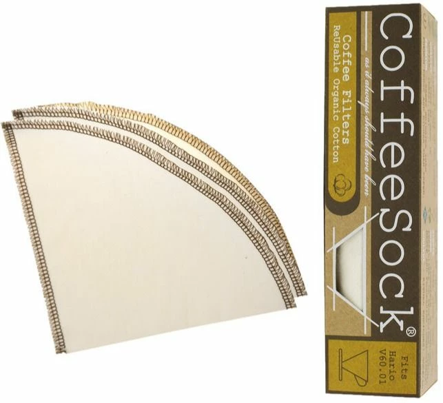 Filter Papers For Coffee CoffeeSock Hario® V60-01 Style Coffee Filter, 2 Pcs 3 Filter Papers For Coffee CoffeeSock Hario® V60-01 Style Coffee Filter, 2 Pcs