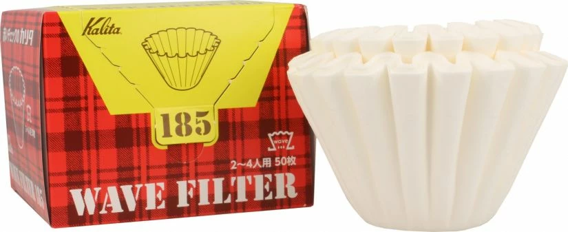 Filter Papers For Coffee Kalita Wave #185 White Filter Papers 50 Pcs 3 Filter Papers For Coffee Kalita Wave #185 White Filter Papers 50 Pcs