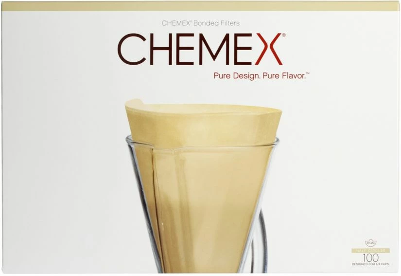 Chemex Brown Filter Papers For 3 Cup Coffee Maker, 100 Pcs 3 Chemex Brown Filter Papers For 3 Cup Coffee Maker, 100 Pcs