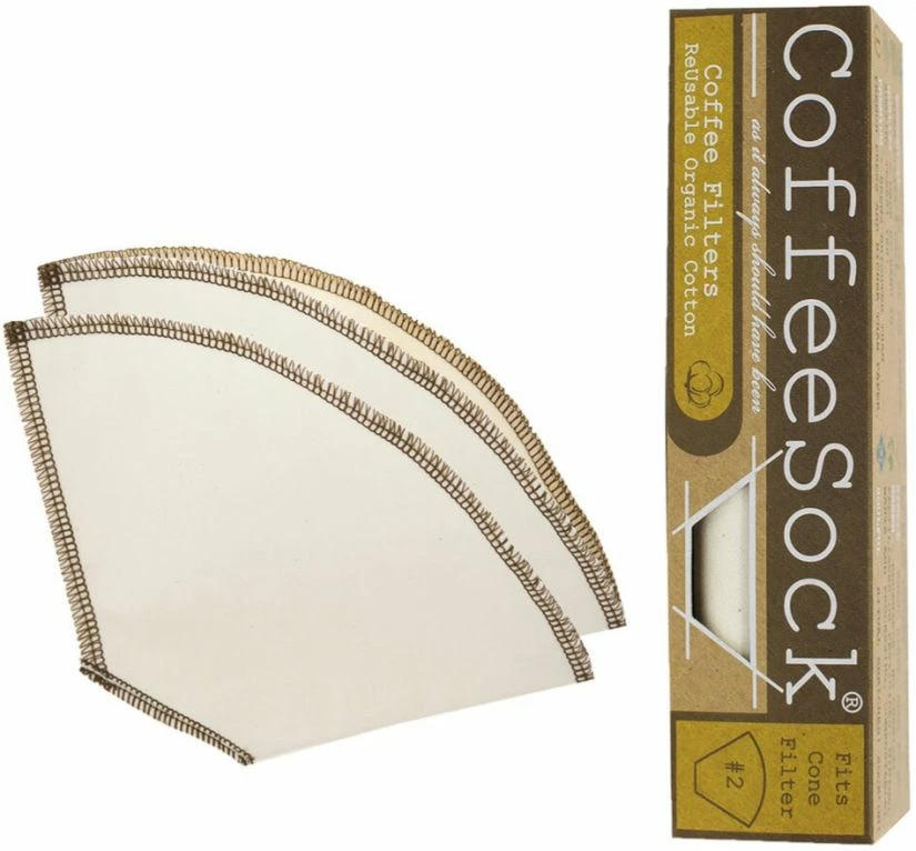 Permanent Filters CoffeeSock Drip #2 Cone Coffee Filters, 2 Pcs 3 Permanent Filters CoffeeSock Drip #2 Cone Coffee Filters, 2 Pcs