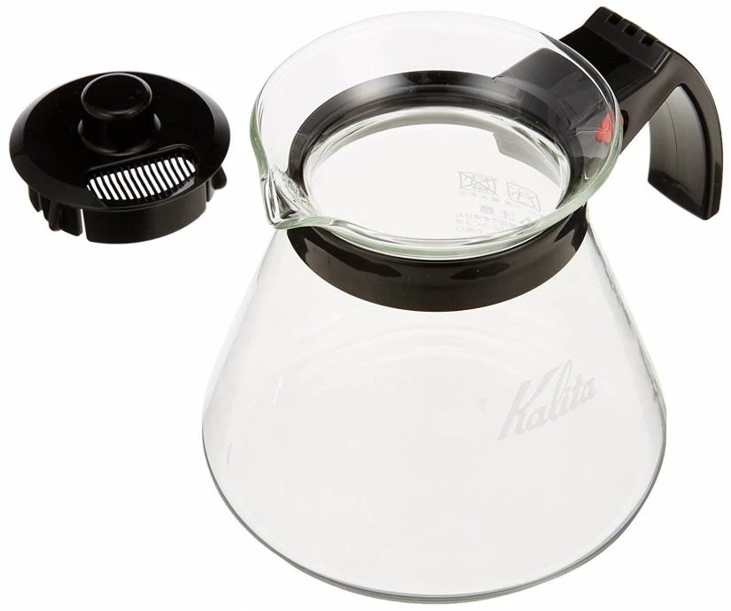 Coffee Servers Kalita Glass Server N With Black Handle 4 Coffee Servers Kalita Glass Server N With Black Handle - Image 2