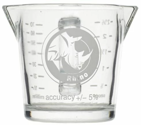 Coffee Measures, Scales & Timers Rhinowares Double Shot Glass With Handle 70 Ml 3 Coffee Measures, Scales & Timers Rhinowares Double Shot Glass With Handle 70 Ml