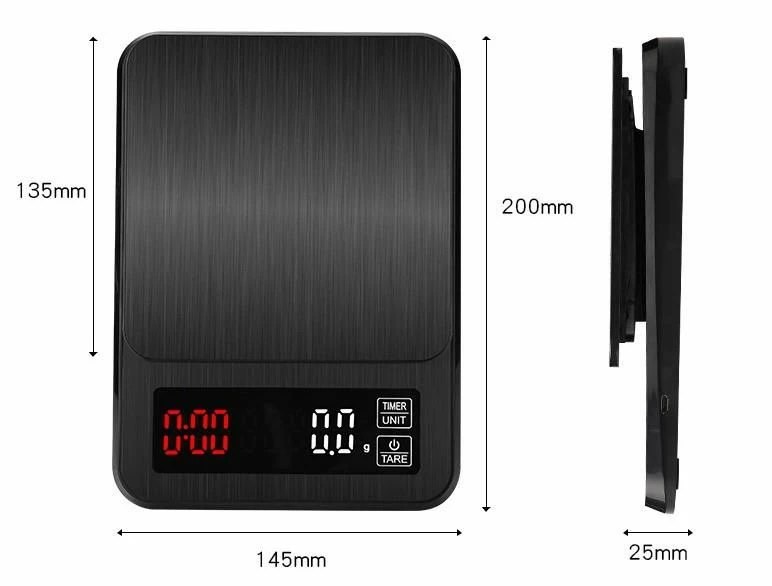 Coffee Scales Barista Space Digital Scale With Timer 4 Coffee Scales Barista Space Digital Scale With Timer - Image 2