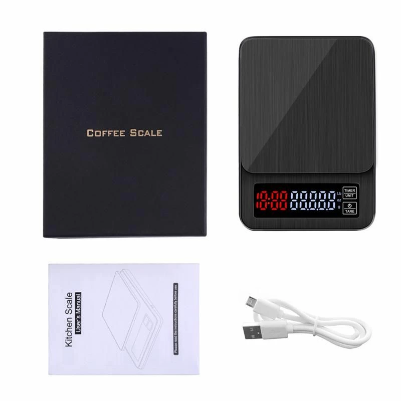 Coffee Scales Barista Space Digital Scale With Timer 5 Coffee Scales Barista Space Digital Scale With Timer - Image 3