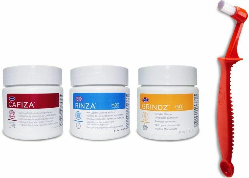 Coffee Machine Cleaning Agents Urnex Café Starter Kit, Coffee Equipment Cleaning Set 3 Coffee Machine Cleaning Agents Urnex Café Starter Kit, Coffee Equipment Cleaning Set