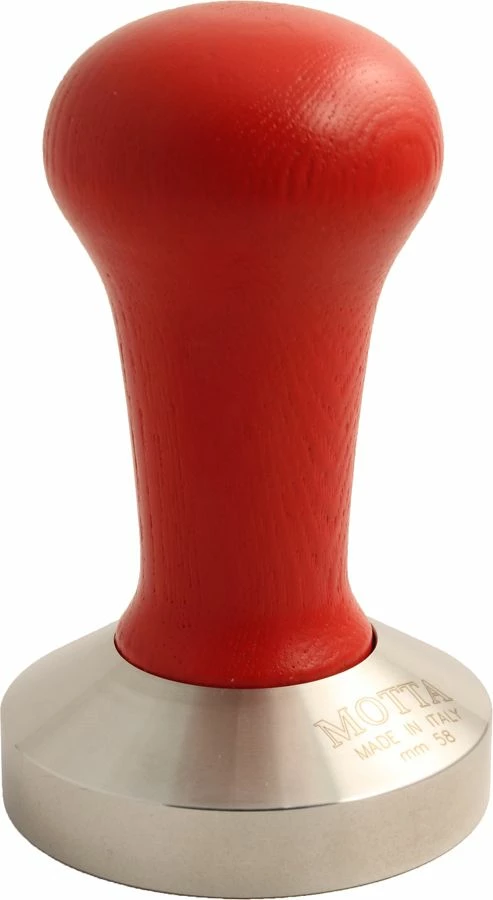 Coffee Tampers Motta Tamper 58 Mm With Wooden Handle, Red 3 Coffee Tampers Motta Tamper 58 Mm With Wooden Handle, Red
